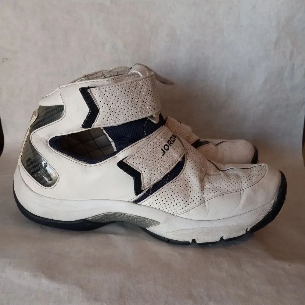 Nike Men's Air Jordan T4G 313527-102 White Blue Basketball Shoes Sneaker…
